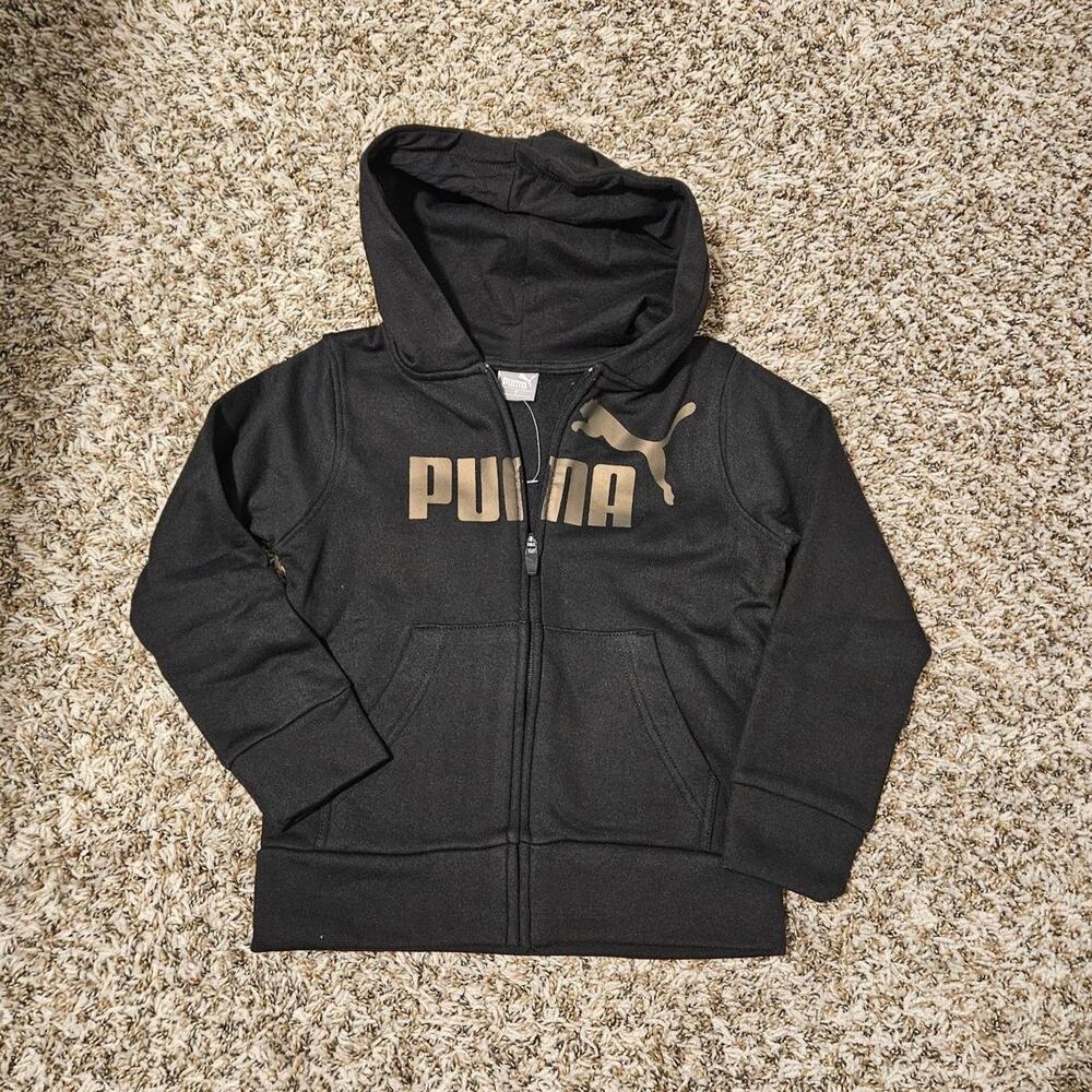 New Little Boys Puma Zip-up Hoodie Size 5